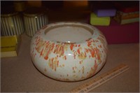 Pottery Bowl w/ Orange