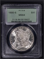 1880-S $1 Morgan Dollar PCGS MS64 OGH