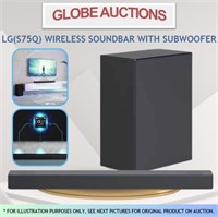 LG(S75Q) WIRELESS SOUNDBAR W/ SUBWOOFER (MSP:$798)