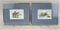 Framed Watercolors- Signed