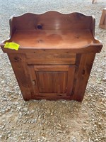 WOODEN DRY SINK 31 IN X 16 IN X 36 IN