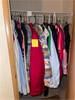 clean clothing contents of closet