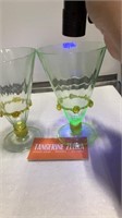 Uranium Vaseline Cocktail Glass Murano (B)