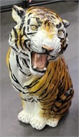Huge Ceramic Tiger Sculpture