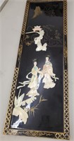 Oriental geisha girl plaque 36 inches by 12