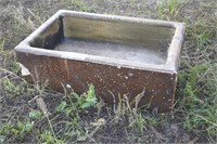 1 Concrete Planter  8 x 24 x 16