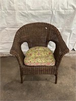 Wicker Chair w/cushion