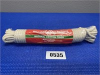 #8 50' Braided Sash Cord Natural Cotton Fiber