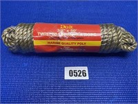 3/8"x50' Twist Unmanila Rope Marine Quality Poly