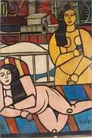 Fernand Léger 1881-1955 Two Nudes Oil on Board