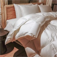 King Goose Down Comforter  106 x 90  White