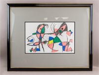 Spanish Lithograph Signed Joan Miro w/ COA 1988
