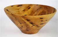 EXOTIC CARVED WOOD BOWL
