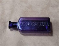 Antique Deep Purple Winchester Gun Oil Bottle