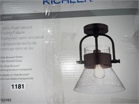 KICHLER SEMI FLUSHMOUNT LIGHT RETAIL $110