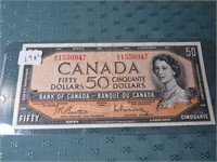 1954 CANADA FIFTY DOLLAR BILL