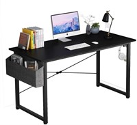 Computer Desk with Folder Bag (47 inch,Black)
