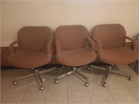 3 Rolling Chairs