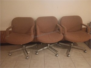 3 Rolling Chairs