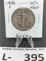 Silver Walking Liberty Half Dollar 1946-S