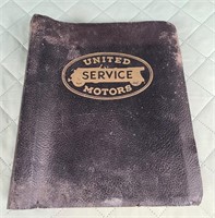 Vintage United Service Motor Part Catalog