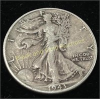1943 Silver Walking Half Dollar F