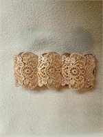 Gold Lacy Stretch Bracelet