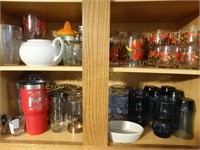 Asst. glassware, tea pot, jars, etc. contents of