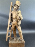 Anton Fisher Wood Carved Chimney Sweeper