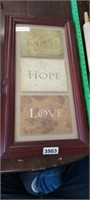 FAITH, HOPE, & LOVE WALL ART