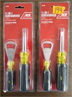 (2) ACE 11-in-1 Screwdriver w/ Bottle Opener