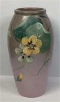 Antique Weller Hudson Art Vase Signed HP