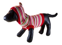 Petcessory DS840AXL Stripe Hoodie, Red, X-Large