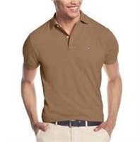 Tommy Hilfiger Men's Large Ivy Polo Shirt, Camel