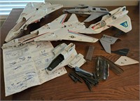 Vintage G.I. Joe Airplane Lot Dirty AS-IS
