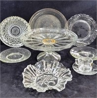 9 Pc Glass Lot