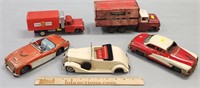 Tin Litho & Pressed Steel Toy Vehicle Lot