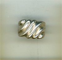 S6 Mid Century Modern Sterling Ring
