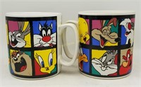 Pair Of Looney Tunes Coffee Mugs 1994