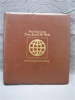 Vintage First Day of Issue Stamp Collecting Album