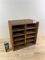 Wood mail cubby