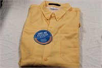 Columbia Orange Short Sleeve Button Up size L
