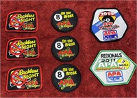 Set of (8) APA Tournament Sew-On Patches