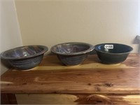 LOT OF HANDMADE BOWLS