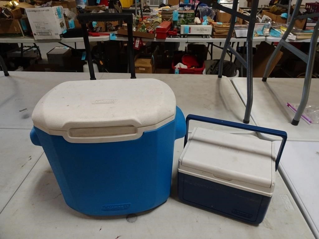 Lot of 2 Small Coleman Coolers