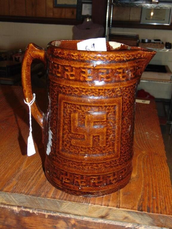 Antque Indian Frendship Pottery Pitcher
