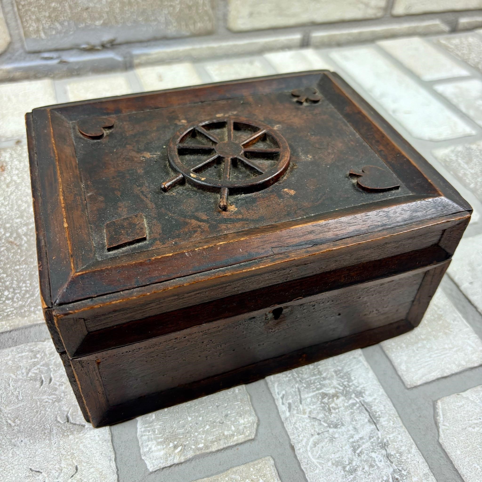 Antique Sailors Folk Art Box