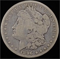 1896-S MORGAN DOLLAR VG