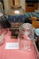 Vintage Nut Dispenser & Glass Cannister