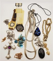 (N) Costume Jewelry - Wrist Watches, Necklaces,